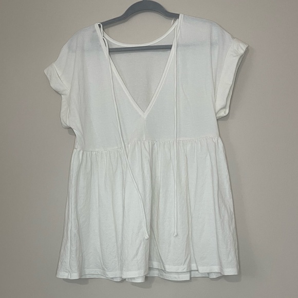 White babydoll blouse - Picture 1 of 2